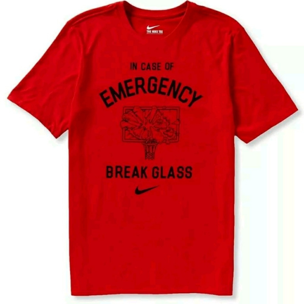 Nike Dri-Fit “In Case of Emergency Break Glass” Basketball The Nike Tee Shirt